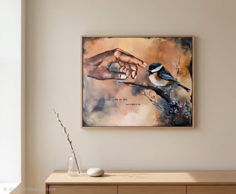 Artwork, acrylic painted